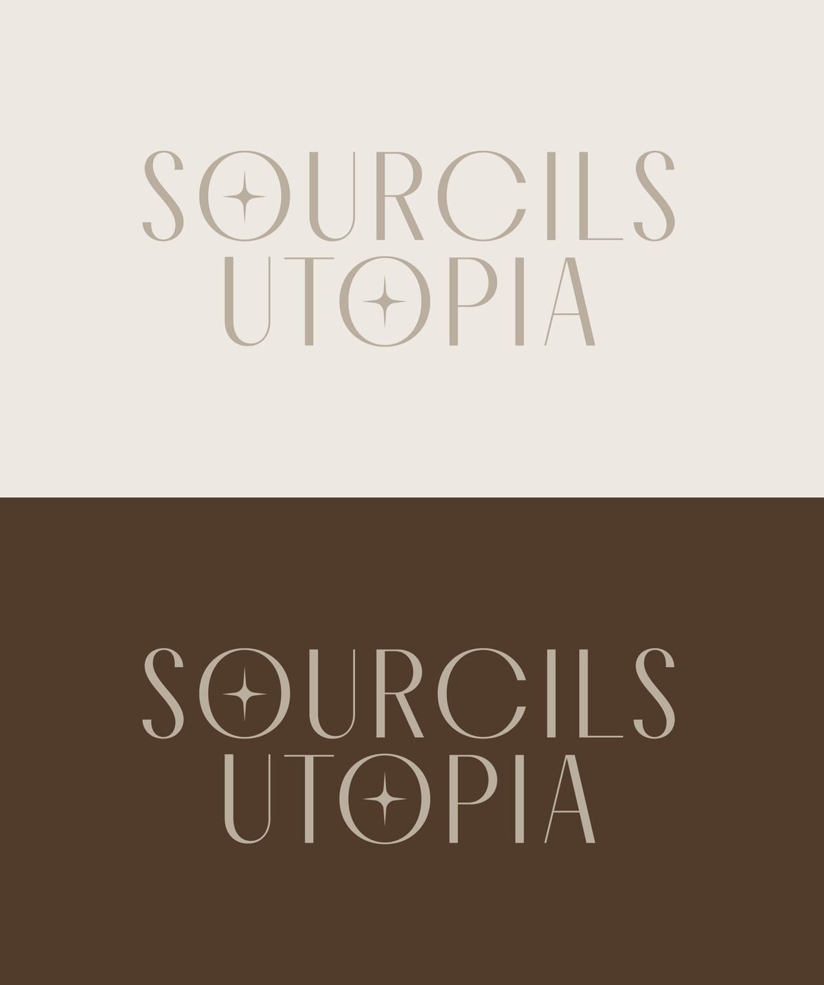 Variantes de logotipo Sourcils Utopia